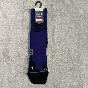 Stance Socks Mens Large Purple Marvel Black Panther The King Crew Feel360